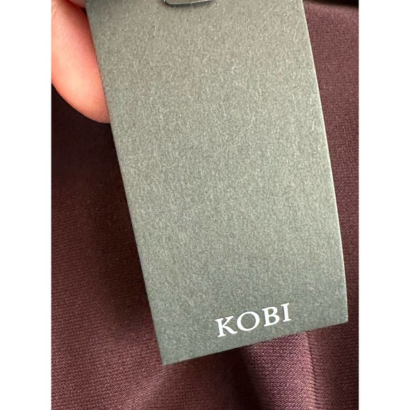 KOBI Aubergine/Black Miley Long Sleeve Blouse size Small - Picture 8 of 15